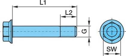 Schraube M16X115 Sw=22 10.9 Mv Dac