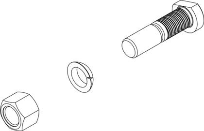 Radbolzenteilegruppe M22X1,5X80