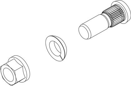 Radbolzenteilegruppe M20X1,5X60