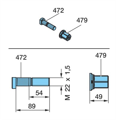 Radbolz.Tgp W1X Sm 22X1,5X89 49H Hut