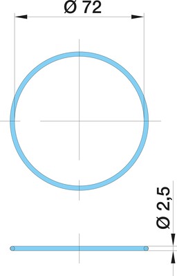 O-Ring 72X2,5 70NBR
