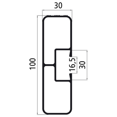 Aluprofil Blank für SSV 3000mm
