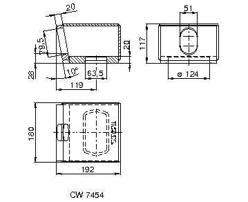 Eckbeschlag Wp2550 H117/28/10